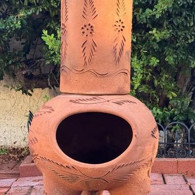 Clay Chiminai Fireplace From Mexico 