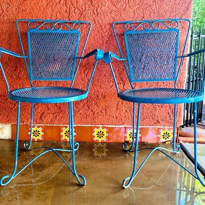 MCM Teal Chairs 