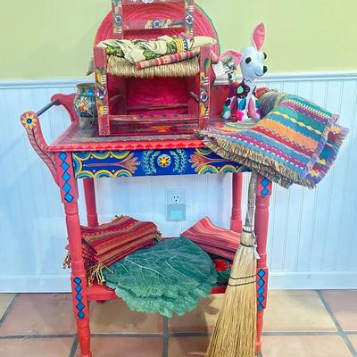 Hand Painted Accent Table And More