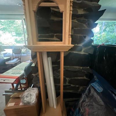 Wood frame for grandfather clock