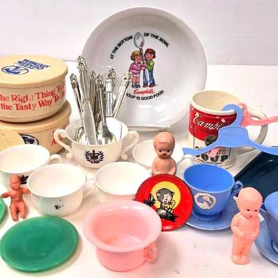 "Anchor Hocking" Bowl & Children's Play Dishes