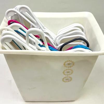 Bedroom Trash Can & Hangers!