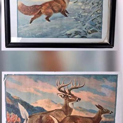 Prints By "Paul Bransom" 'Alarm' & 'Red Raider'
