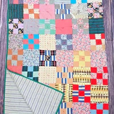 Handmade & Hand-tied Patchwork Quilt