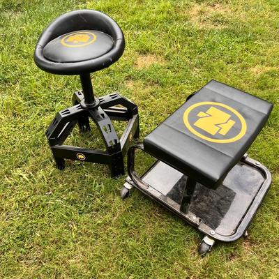 Northern Tool Garage Stool & Rolling Seat Combo
