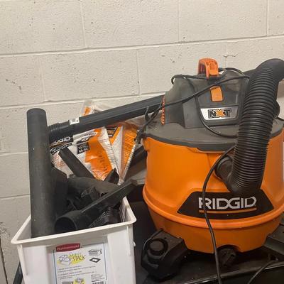 RIDGID NXT Wet/Dry Shop Vacuum With 31 Attachments And 5 Bags