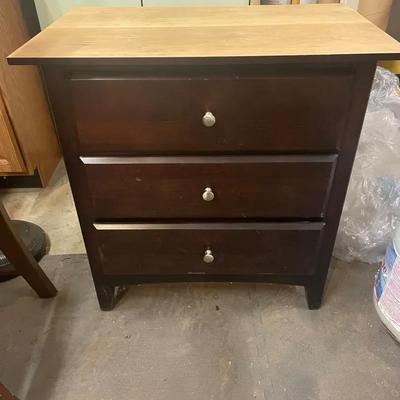 Basset 3 Drawer Side table 