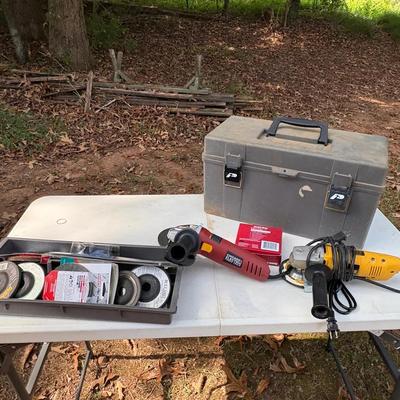Grinders And Tool Box 
