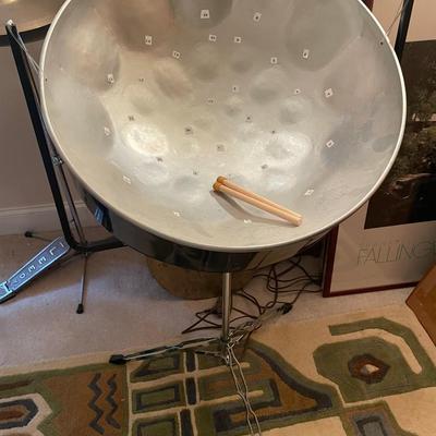 Caribbean Steel Pan Drum with Stand & Mallets