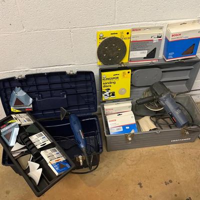 Bosch Orbital Sander and Ryobi Detail Sander 