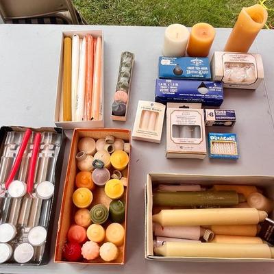 Assorted Lot of Vintage and Decorative Candles