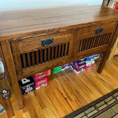 Mission Style Solid Wood Cabinet