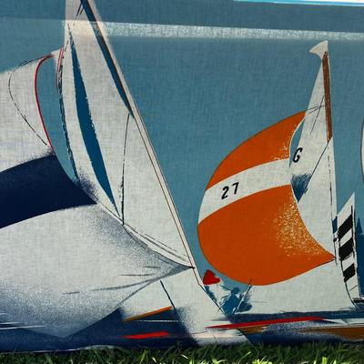 Sailboats on Fabric
