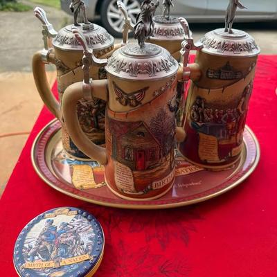 Birth of a Nation Stein Set w/tray & Coasters