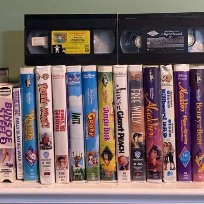 Vintage VHS Movie Collection Featuring Disney Classics, Kids’ Favorites & More