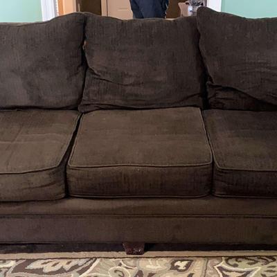 Brown Upholstered Sofa