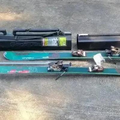 72" Skis with 53" Poles & Carrying Case