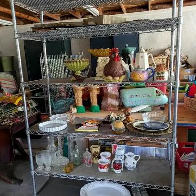 Six-Shelf Metal Storage Rack