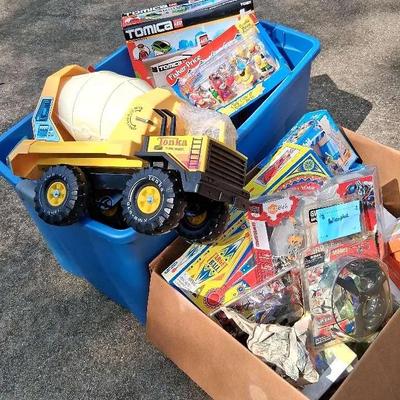 Tonka Cement Mixer, Tomica & Fisher Price Toys in Boxes