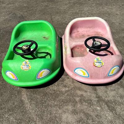 Ride & Glide Kids’ Carts – Green and Pink