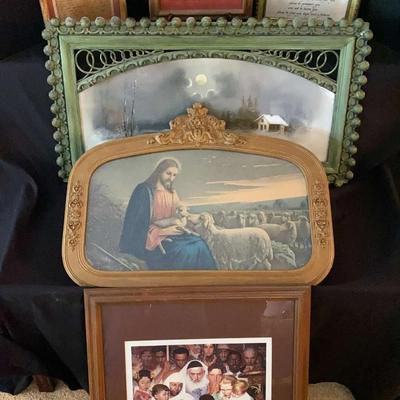 Framed Religious & Inspirational Artwork Collection Featuring Norman Rockwell Print