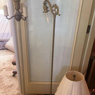 Assorted Floor & Table Lamps Including Victorian House Lamp