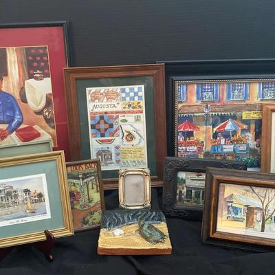 Framed Art Collection featuring Augusta & Emerson's “Along The Battery” Print
