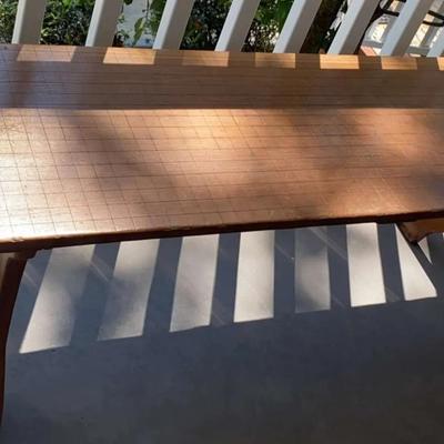 Vintage Milton Bradley Folding Wooden Bench
