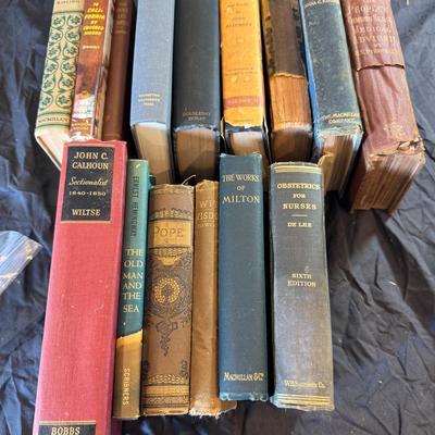 Vintage & Antique Books – Kipling, Hemingway, Milton, Calhoun, Nursing & More