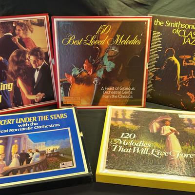 Albums (size 33LP’s) And Cassettes Of Classic Jazz, Romantic Orchestra, Swing And More