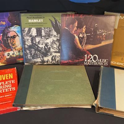 Albums (size 33 Lp’s) Beethoven, Hamlet, Bach And More