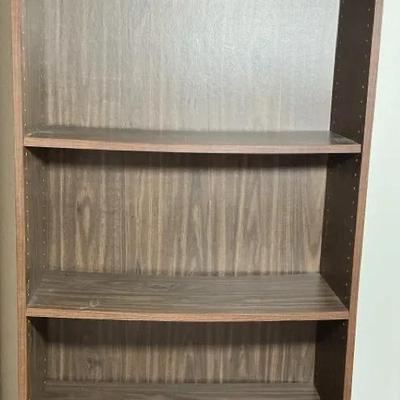 Second Tall 5-Shelf Wooden Bookcase 