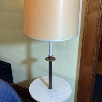 Mid Century Floor Lamp With Table
