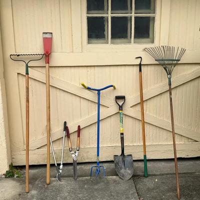 8 Assorted Garden Tools 