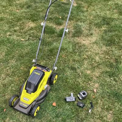 Ryobi 18V ONE+ 13” Cordless Push Lawn Mower