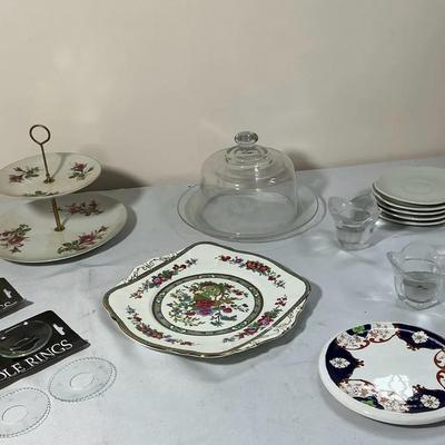 Collection of Decorative Serving Pieces and Tableware