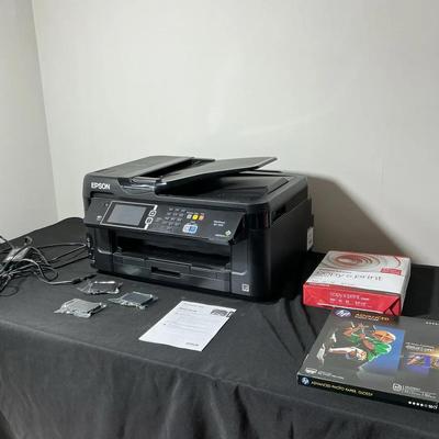 Epson All-in-One Printer with Paper & Accessories