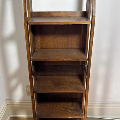 Five Tier Wood Bookshelf 