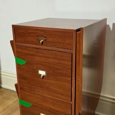 Expandable Desk with File Drawers