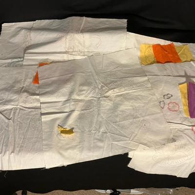 Vintage Appliqué Or Embroidery Pieces