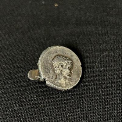 Denarius Coin Tie Pin