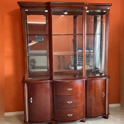 Ashley Millennium China Cabinet And Hutch