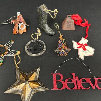 Texas/Cowboy Christmas Ornaments 