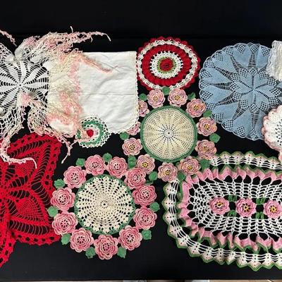 Colorfully Crocheted Doilies 