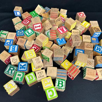 Wooden Alphabet Blocks