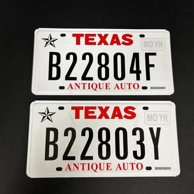 Texas License Plates