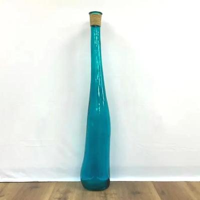 Large Blue Glass Vase