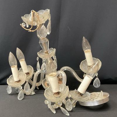 5-Arm Crystal Chandelier 