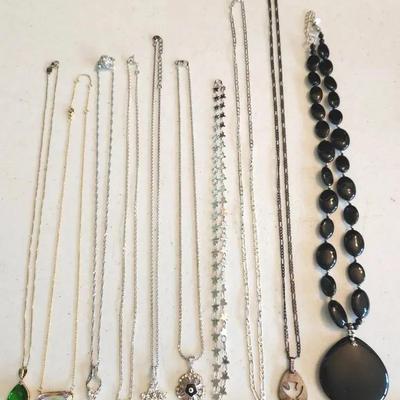 10 Sterling Silver 925 Necklaces & Chains - 55g total