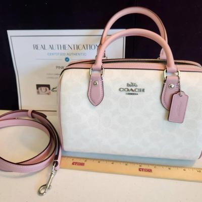 Coach Authentic Signature Canvas Rowan Satchel Bag
